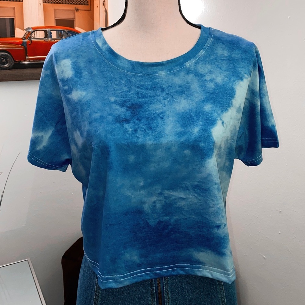 Blue tie dye